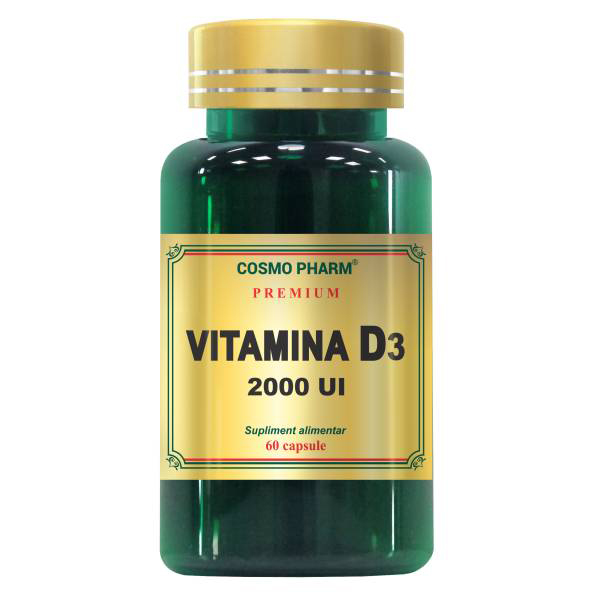 Vitamina D3 2000 UI Cosmo Pharm - 60 capsule